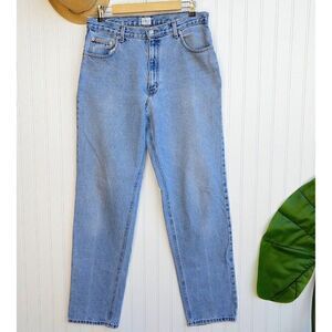 Calvin Klein Vintage 90's Mom Jeans Size 33 Light Wash High Rise Tapered Leg